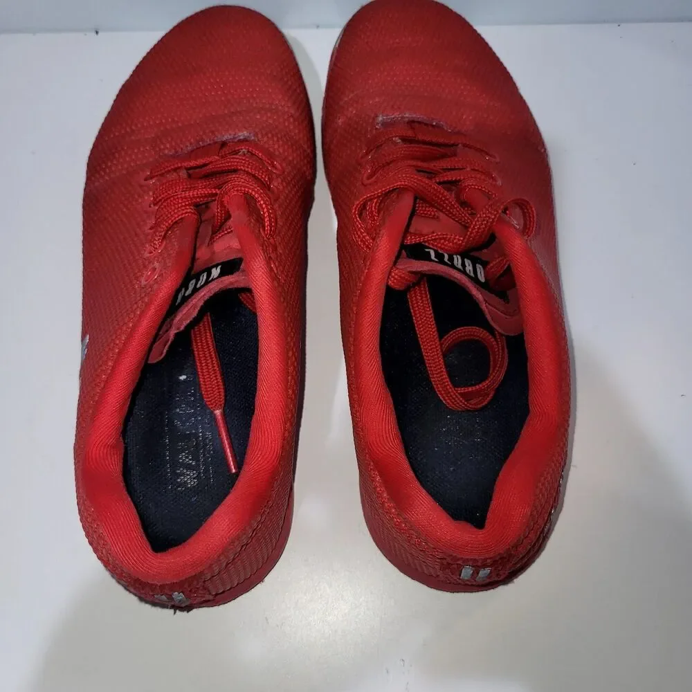 NOBULL Super Fabric Shoes women’s Size 7.5 Training Workout Shoes Red